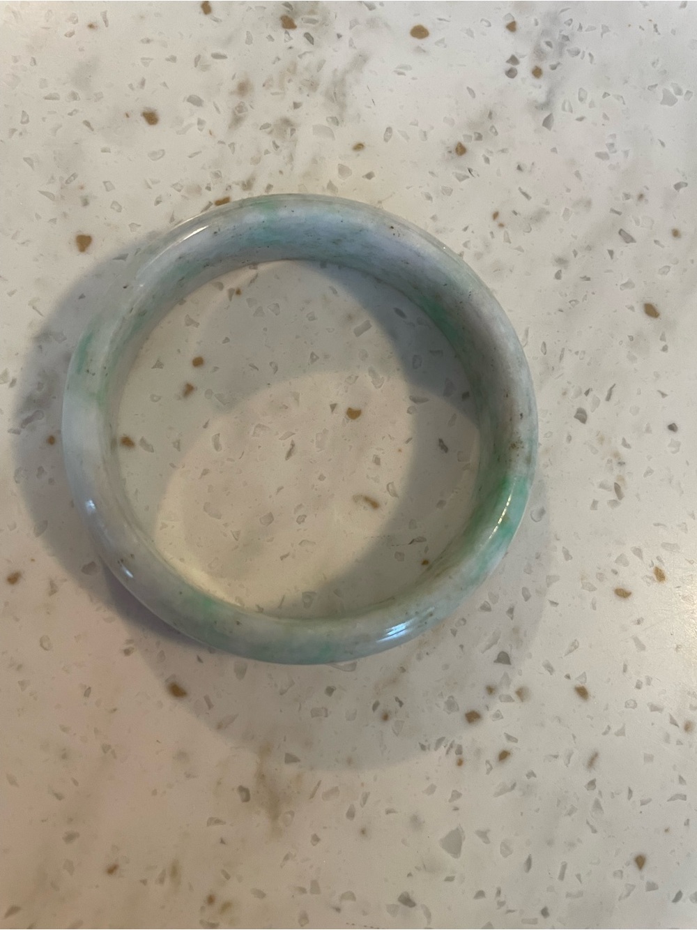 Authentic Jade Green and Purple Bangle Bracelet - Women Jewelry